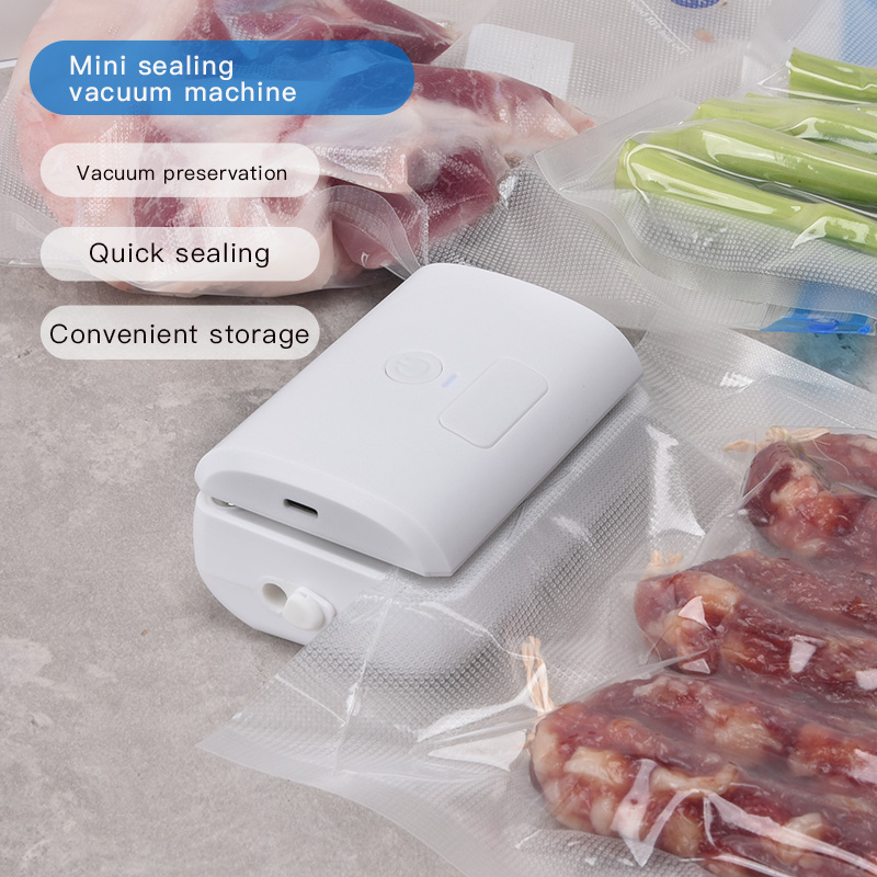 Food Vacuum Sealer Machine - Tragbare Mini-Vakuumpumpe, Verpackungsmaschinen, Vakuumier-Verpackungsmaschine für Lebensmittel,