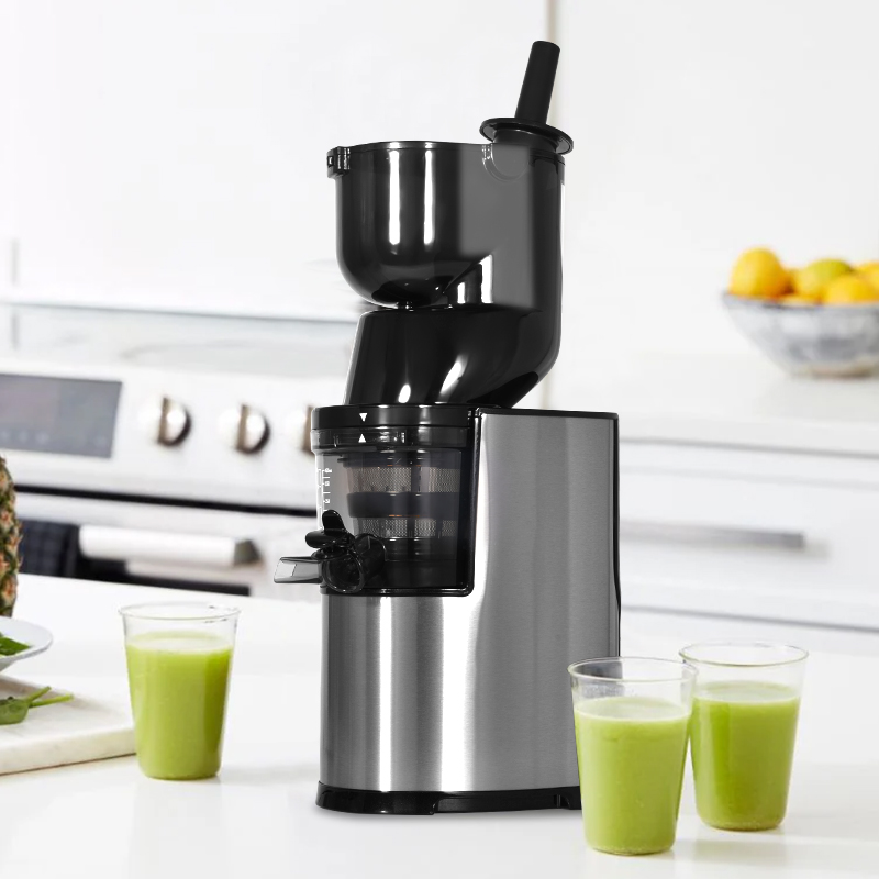 Electric Slow Juicer Cold Press - Automatische Entsafter-Maschine Orangen-Entsafter Langsamer Kaltpress-Entsafter für