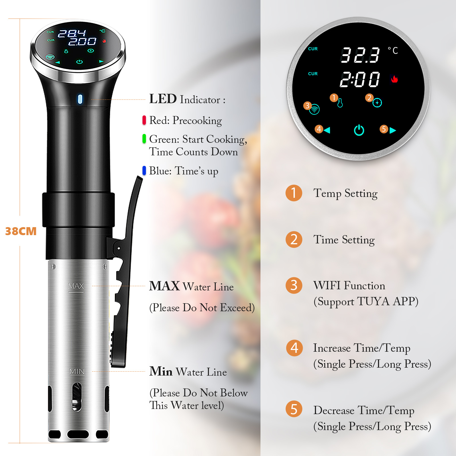 Sous-Vide-Kocher mit WLAN, dig – Digital Sous Vide Precision Cooker Bewertung und Preis